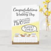 Carte de félicitations mariage (Fleur jaune)