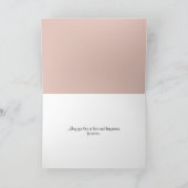 Carte de félicitations mariage et Rose (Intérieur)