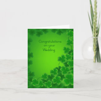 Carte de félicitations Mariage irlandais