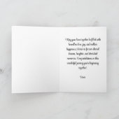 Carte de félicitations Mariage personnalisée | Afr (Intérieur)