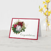 Carte de félicitations Mariage Red Roses (Fleur jaune)