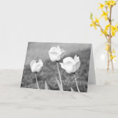 Carte de félicitations Mariage Tulips Couple (Fleur jaune)