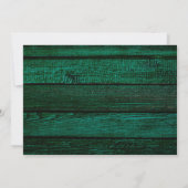 Carte de félicitations Mazel Tov, Bois Vert, Rusti (Dos)