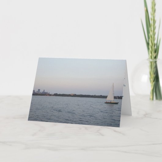 Carte de félicitations "Minneapolis Sailboat" (Devant)