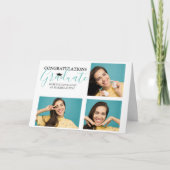 Carte de félicitations moderne pour diplômé avec c (Devant)