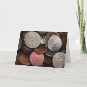 Carte de félicitations "Monnaie"