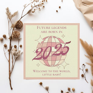 Carte de félicitations nouveau-né bébé 2025 nouvea