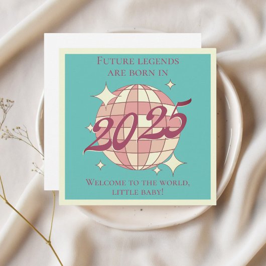 Carte de félicitations nouveau-né bébé 2025 nouvea