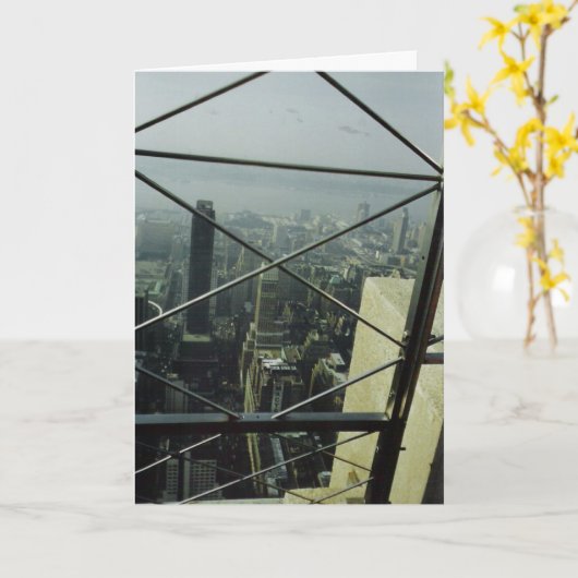 Carte de félicitations "NYC #1" (Fleur jaune)