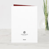Carte de félicitations officiellement retraitée (Dos)