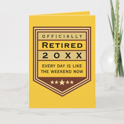 Carte de félicitations officiellement retraitée (Devant)