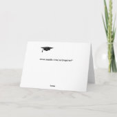 Carte de félicitations ou de félicitations (Dos)