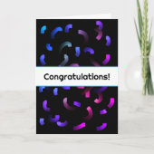 Carte de félicitations Paint Strokes (Devant)