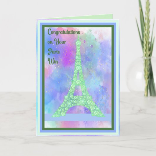 Carte de félicitations Paris Win (Devant)