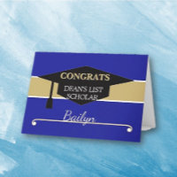 Carte de félicitations personnalisée pour la liste