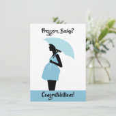 Carte de félicitations personnalisée Preggers (Debout devant)