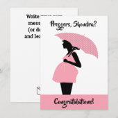 Carte de félicitations personnalisée Preggers (Devant / Derrière)