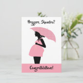 Carte de félicitations personnalisée Preggers (Debout devant)