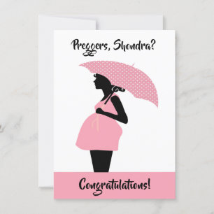 Carte de félicitations personnalisée Preggers