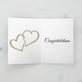 Carte de félicitations personnalisée stylish mrs & (Intérieur)