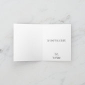 Carte de félicitations pliée pour diplômé de chat (Intérieur)