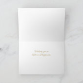 Carte de félicitations pliée pour fiançailles (Intérieur)