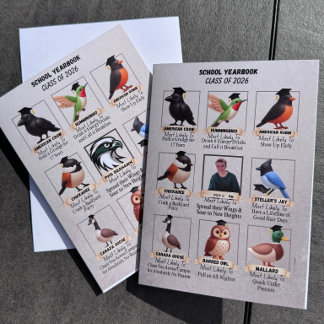 Carte de félicitations pliée pour la remise des di