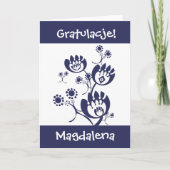 Carte de félicitations polonaise (Devant)