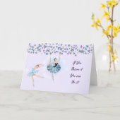 Carte de félicitations pour Ballerina (Fleur jaune)