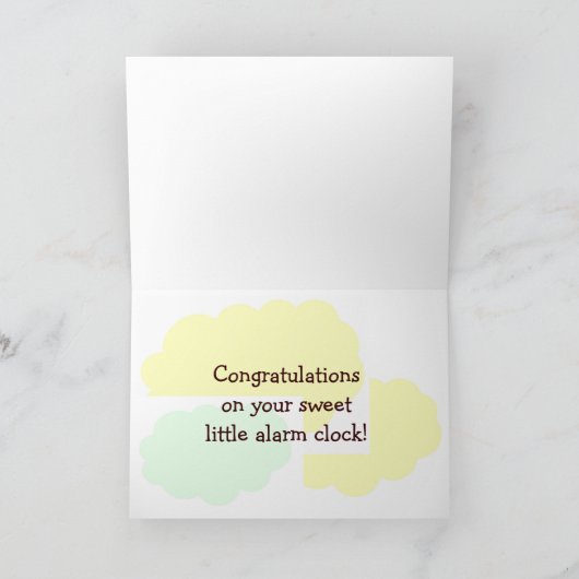 Carte de félicitations pour bébé (Intérieur)