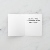 Carte de félicitations pour bébé avec le nom du bé (Intérieur)