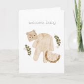 Carte de félicitations pour bébé Boho de bienvenue (Devant)