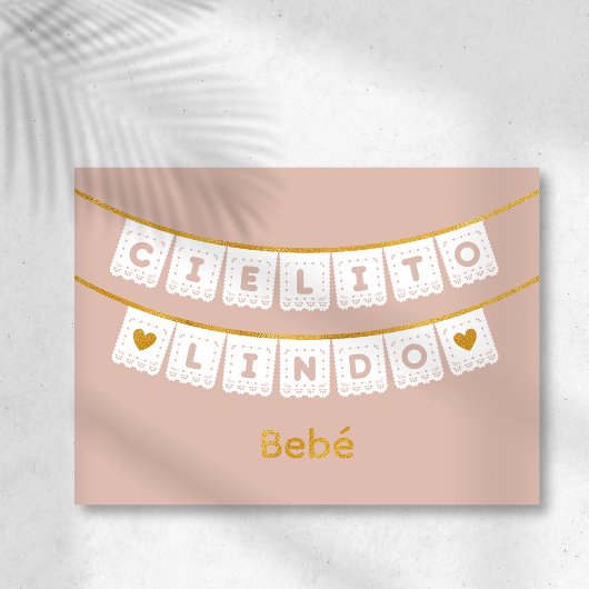 Carte de félicitations pour bébé Cielito Lindo