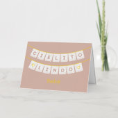 Carte de félicitations pour bébé Cielito Lindo (Recto)
