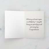 carte de félicitations pour bébé garçon (Intérieur)