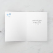 Carte de félicitations pour bébé garçon (Intérieur)