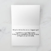 carte de félicitations pour bébé jumeau avec nom (Intérieur)