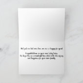 carte de félicitations pour bébé jumeau avec nom (Intérieur)