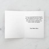 Carte de félicitations pour blouse pharmaceutique (Intérieur)