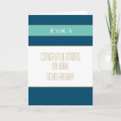 Carte de félicitations pour bourse (Devant)