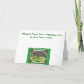 Carte de félicitations pour des faons de cerf à qu (Dos)