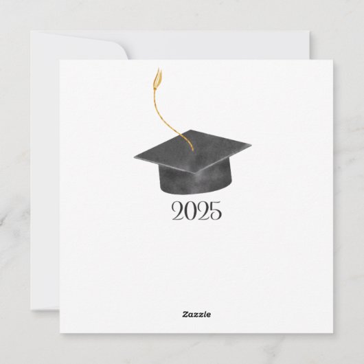 carte de félicitations pour diplômé imprimable (Dos)