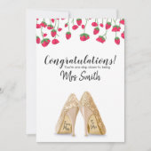 Carte de félicitations pour fiançailles (Devant)