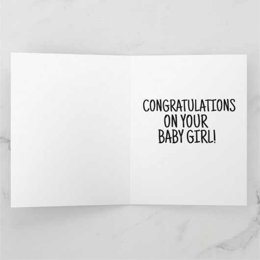 Carte de félicitations pour fille (Intérieur)