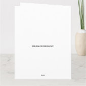 Carte de félicitations pour fille (Dos)