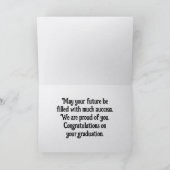 Carte de félicitations pour gâteau de remise des d (Intérieur)