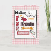 Carte de félicitations pour la finalisation (Devant)