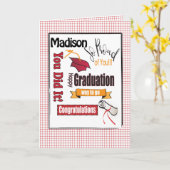 Carte de félicitations pour la finalisation (Fleur jaune)