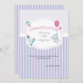 Carte de félicitations pour la grossesse mignonne (Devant / Derrière)