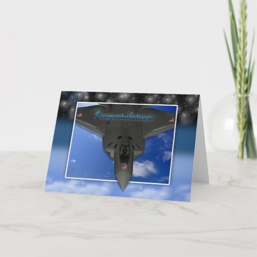 Carte de félicitations pour la mise en service de  (Devant)